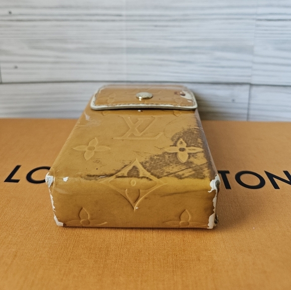 Louis Vuitton Vintage Vernis Patent Leather Monogram Belt Pouch in Mango - Picture 7 of 11